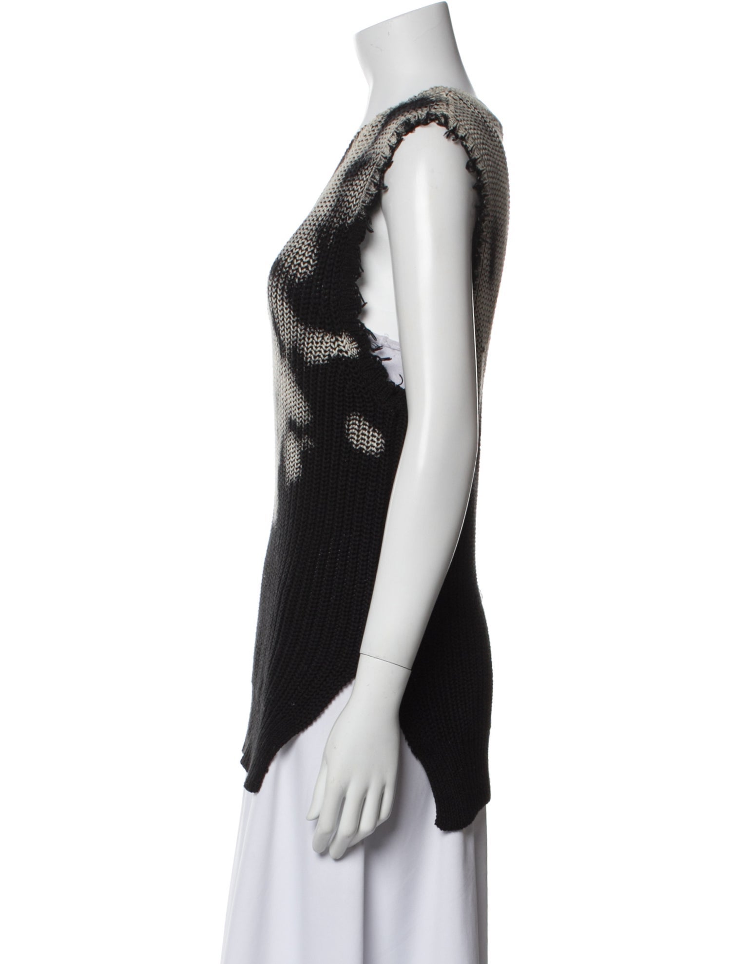 Cotton by Cashmere Tie-Dye Print Crew Neck Sweater