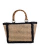 Caterina Bertini Straw Shoulder Bag