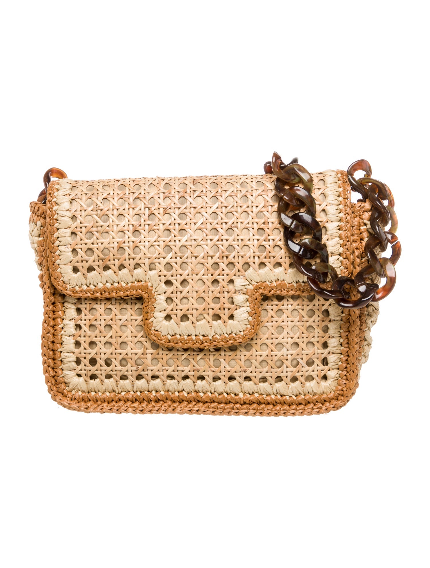 Caterina Bertini Wicker Clutch