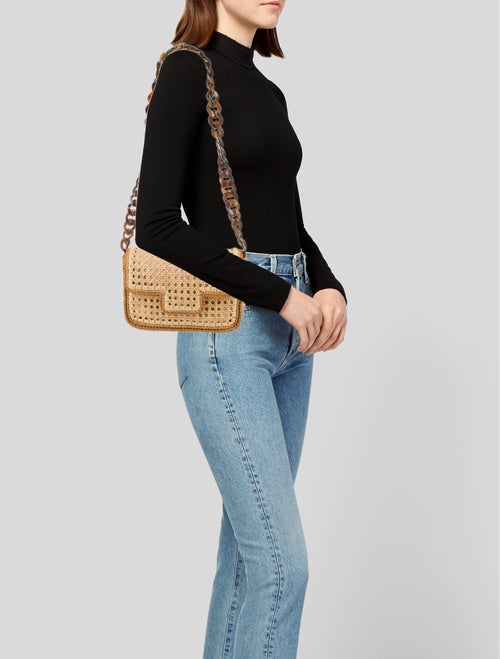Caterina Bertini Straw Crossbody Bag