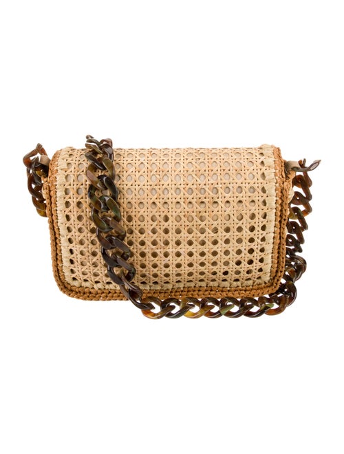 Caterina Bertini Straw Crossbody Bag
