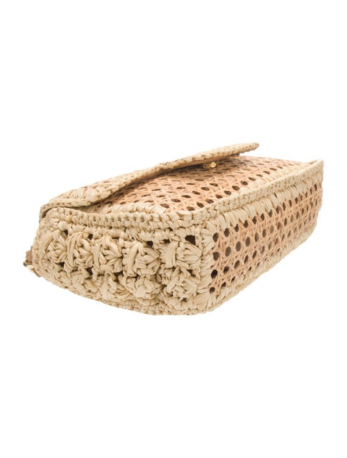 Caterina Bertini Wicker Shoulder Bag
