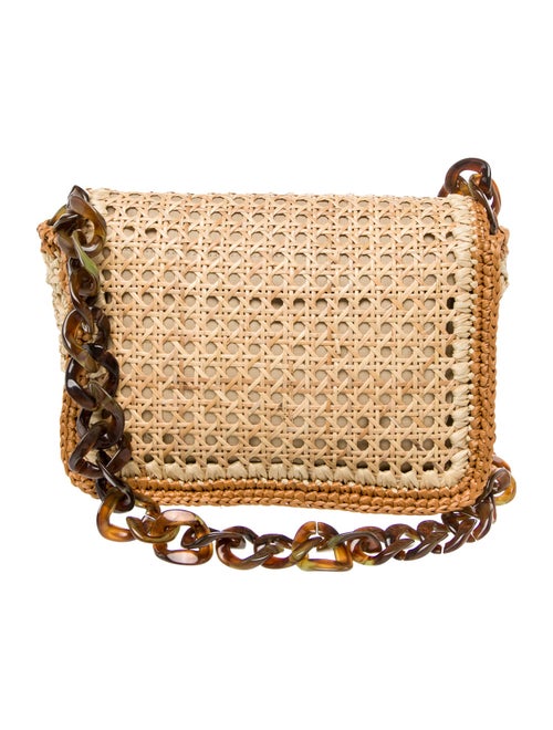 Caterina Bertini Straw Crossbody Bag