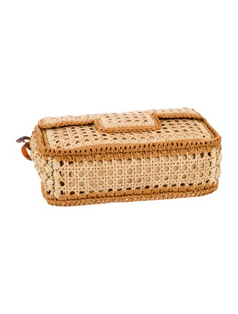 Caterina Bertini Straw Crossbody Bag