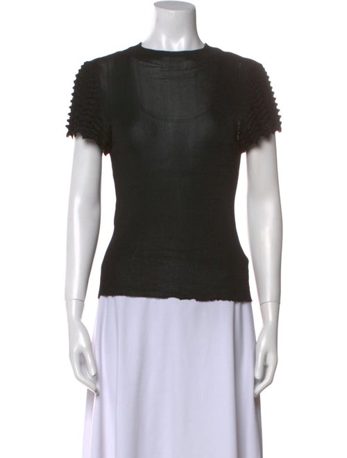 Chet Lo Bateau Neckline Short Sleeve Top