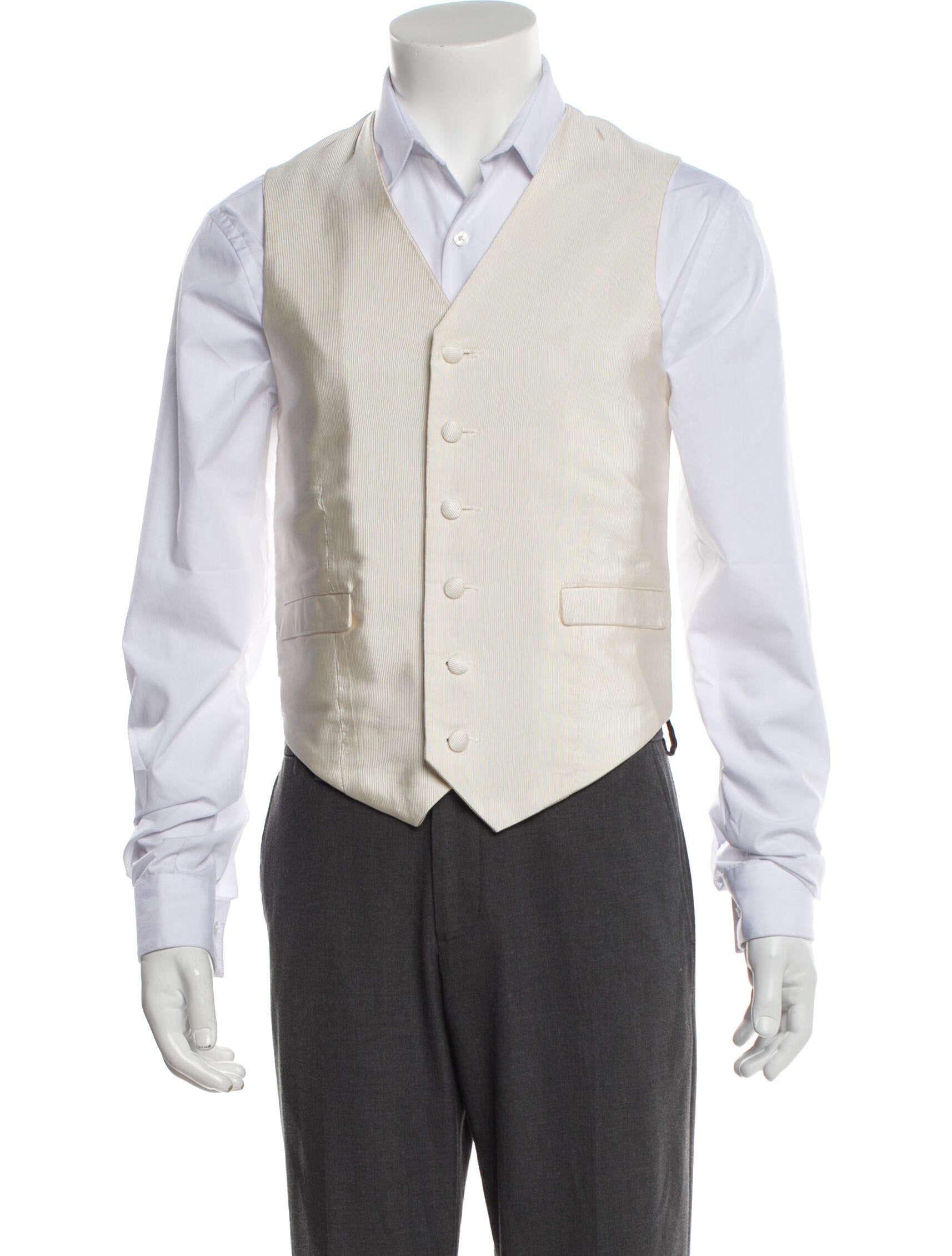 Victor Talbots Silk Embroidered Accent Suit Vest