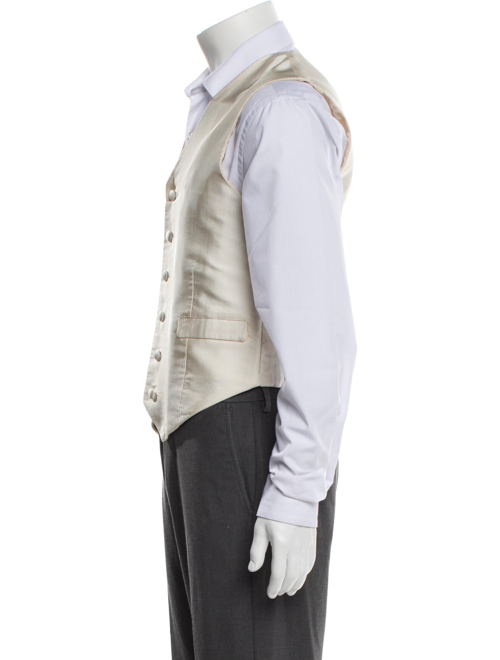 Victor Talbots Silk Embroidered Accent Suit Vest