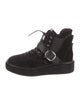Coach x Tabitha Simmons Velvet Lace-Up Boots