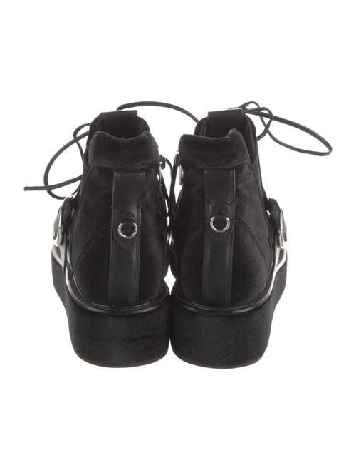 Coach x Tabitha Simmons Velvet Lace-Up Boots