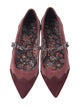 Coach x Tabitha Simmons Suede Animal Print Mary Jane Flats