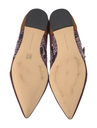 Coach x Tabitha Simmons Suede Animal Print Mary Jane Flats