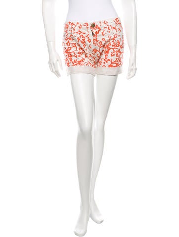Current/Elliott Printed Denim Shorts