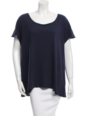 Current/Elliott Scoop Neck Short Sleeve Top