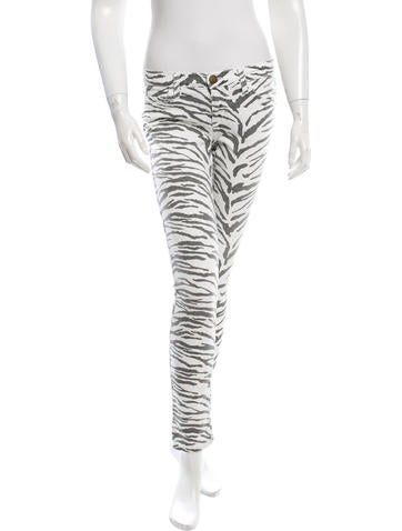 Current/Elliott Printed Skinny Jeans