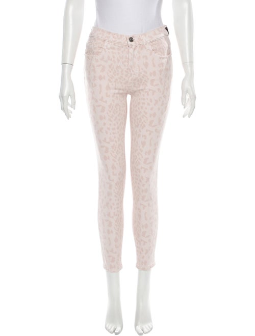 Current/Elliott Animal Print Skinny Leg Pants w/ T
