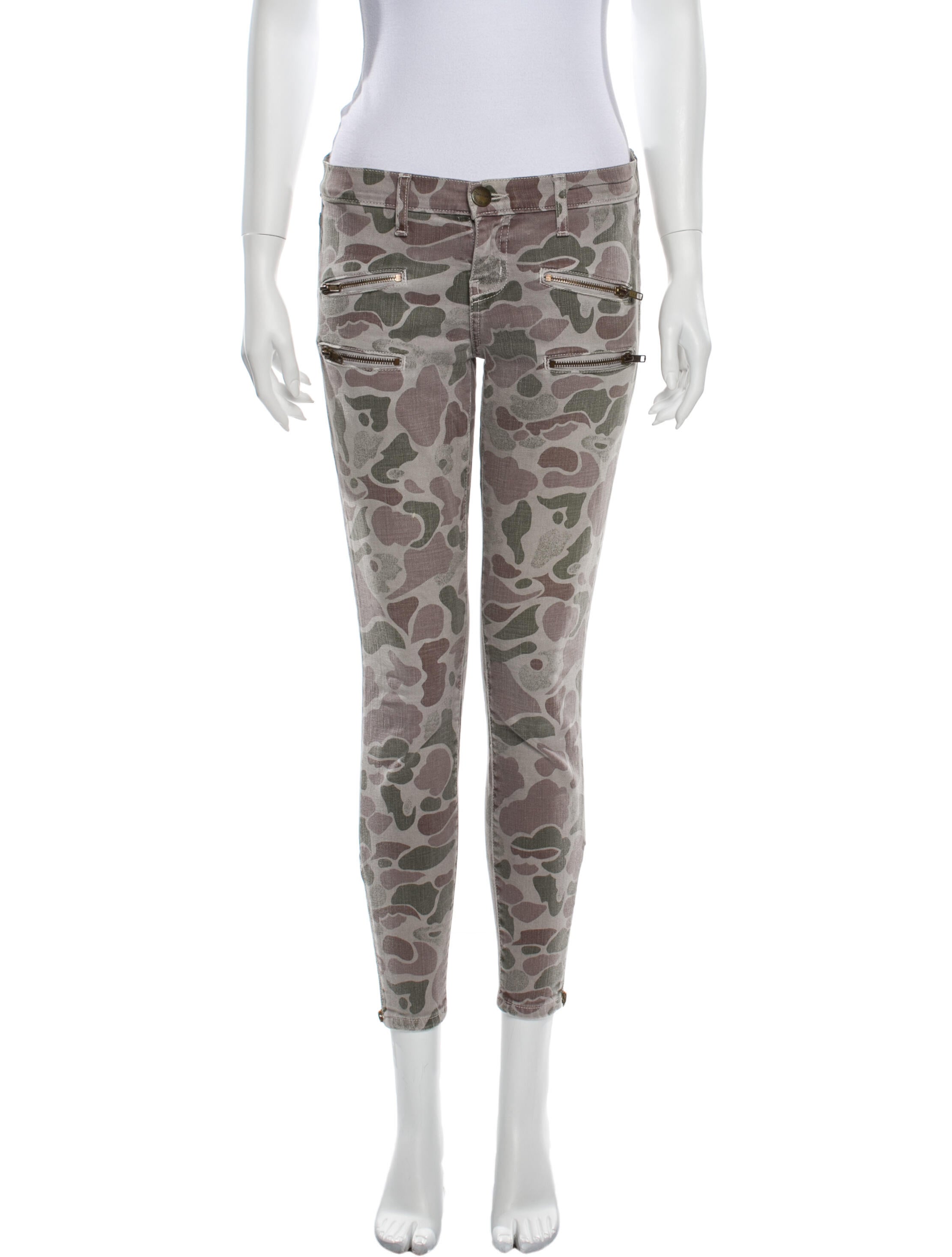 Current/Elliott Mid-Rise Skinny Leg Jeans