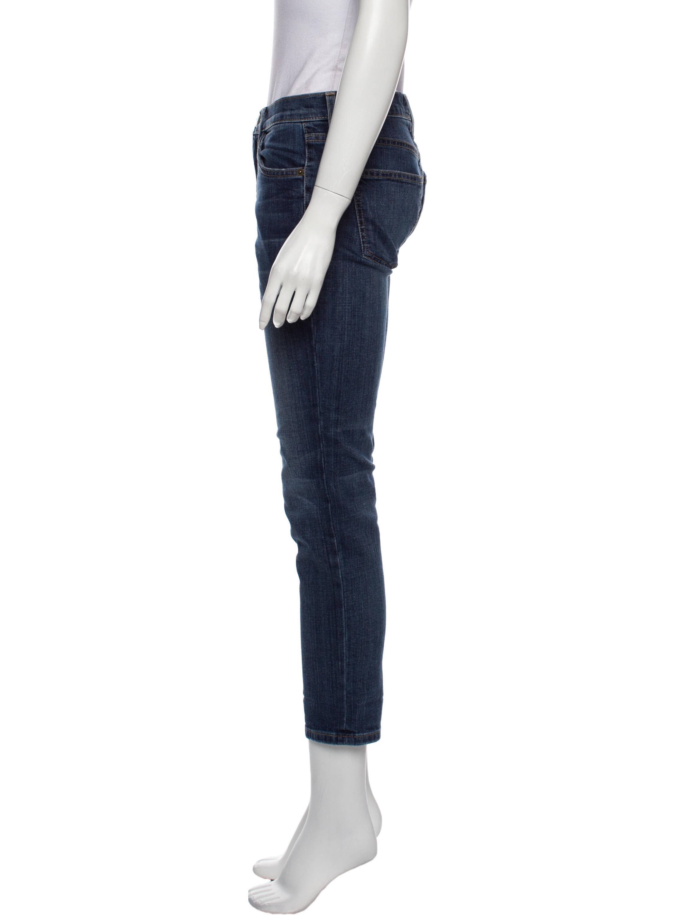 Current/Elliott Mid-Rise Skinny Leg Jeans
