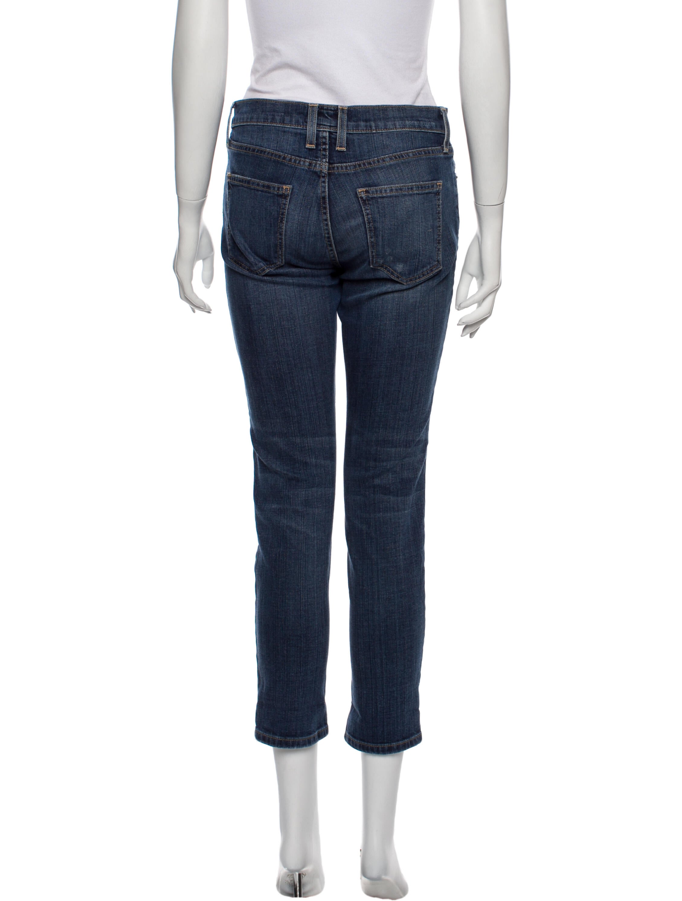 Current/Elliott Mid-Rise Skinny Leg Jeans