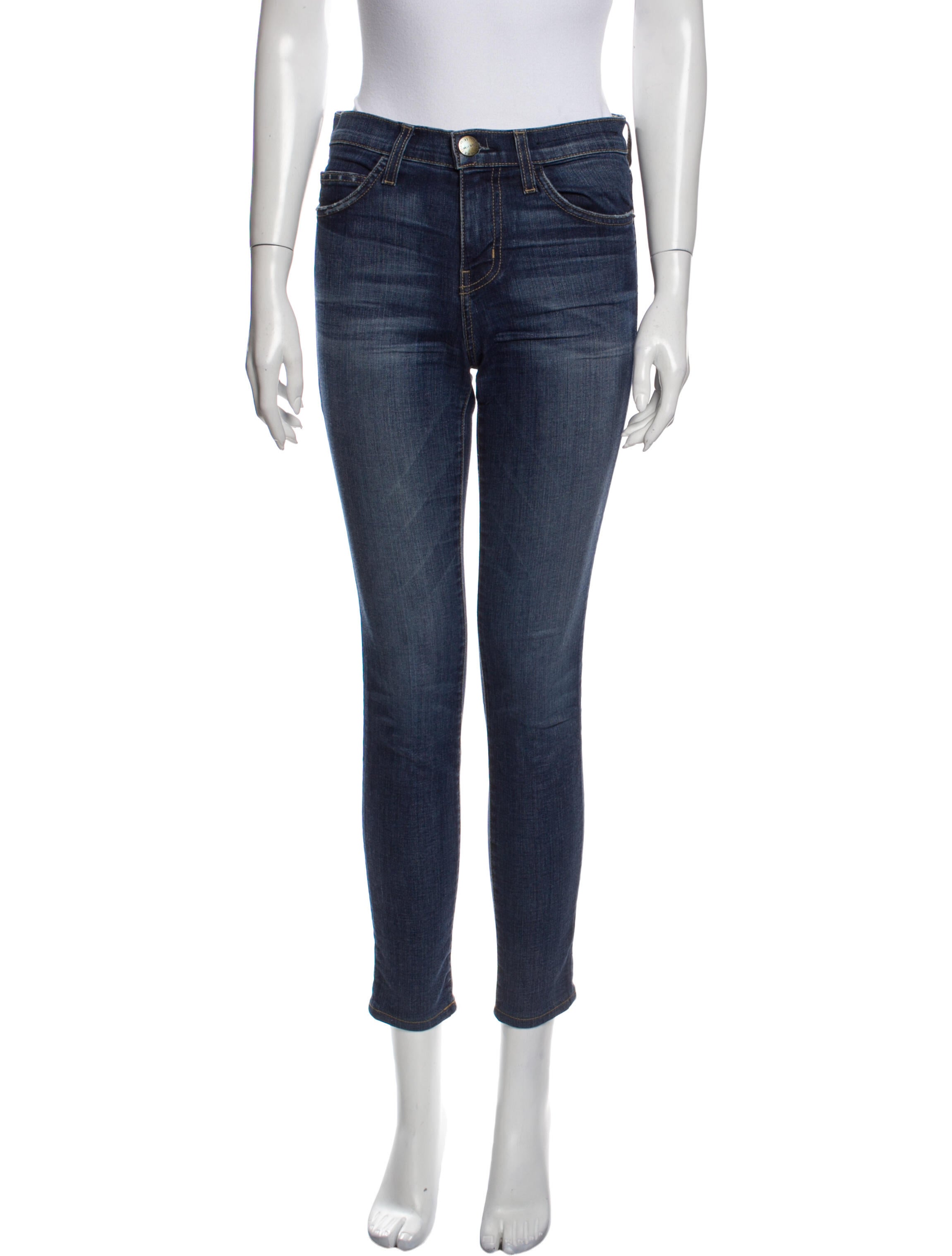 Current/Elliott Mid-Rise Skinny Leg Jeans