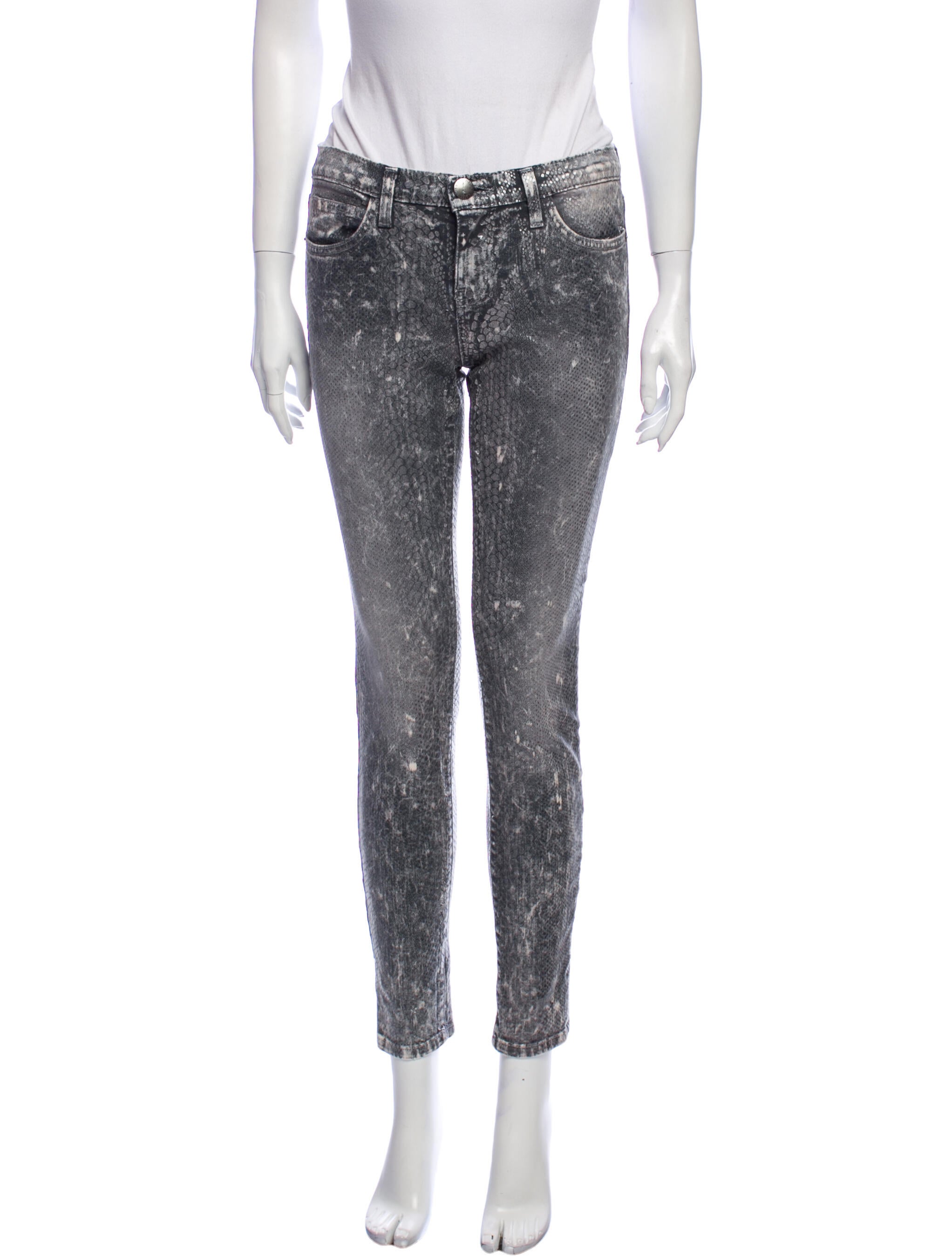 Current/Elliott Low-Rise Skinny Leg Jeans