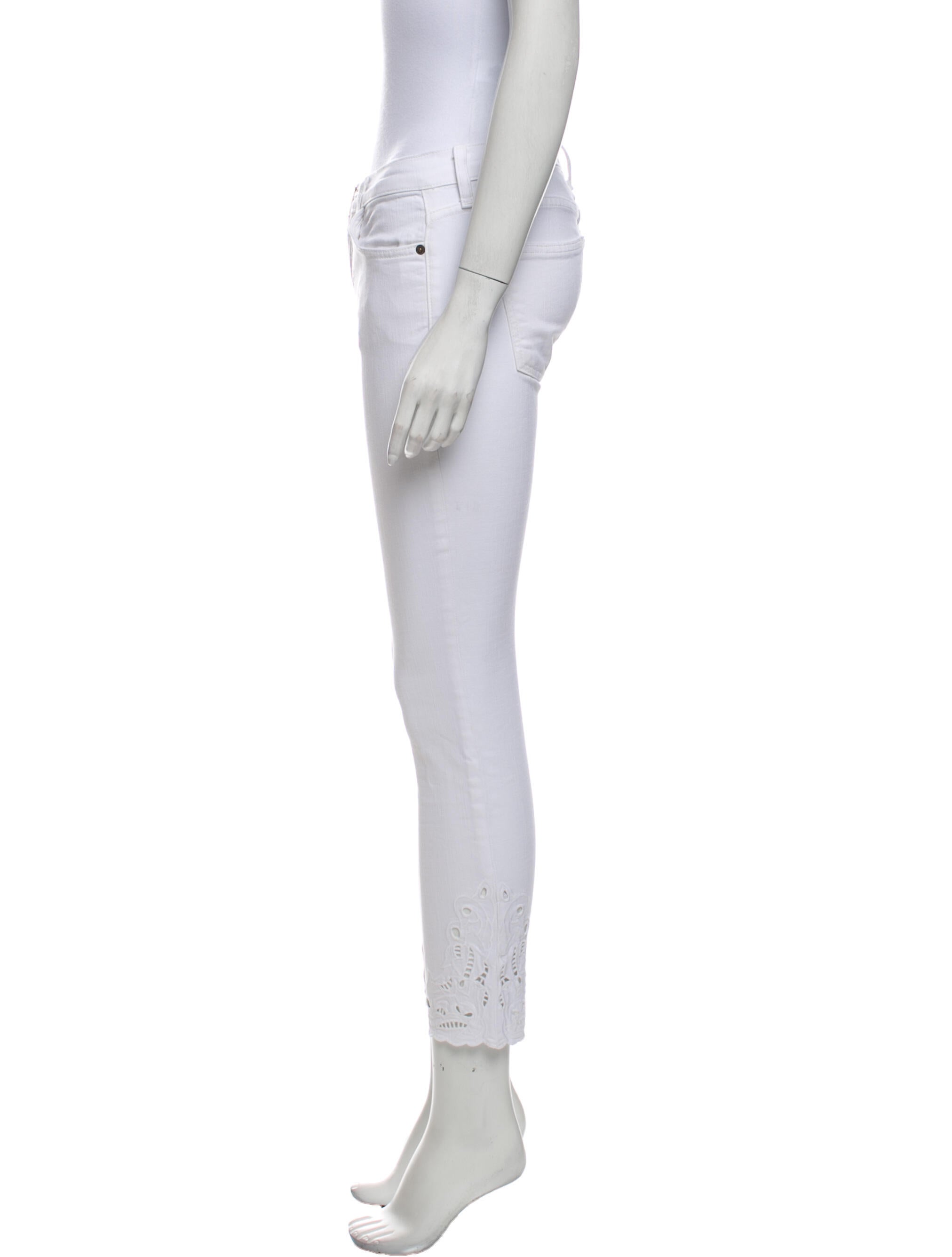 Current/Elliott Mid-Rise Skinny Leg Jeans