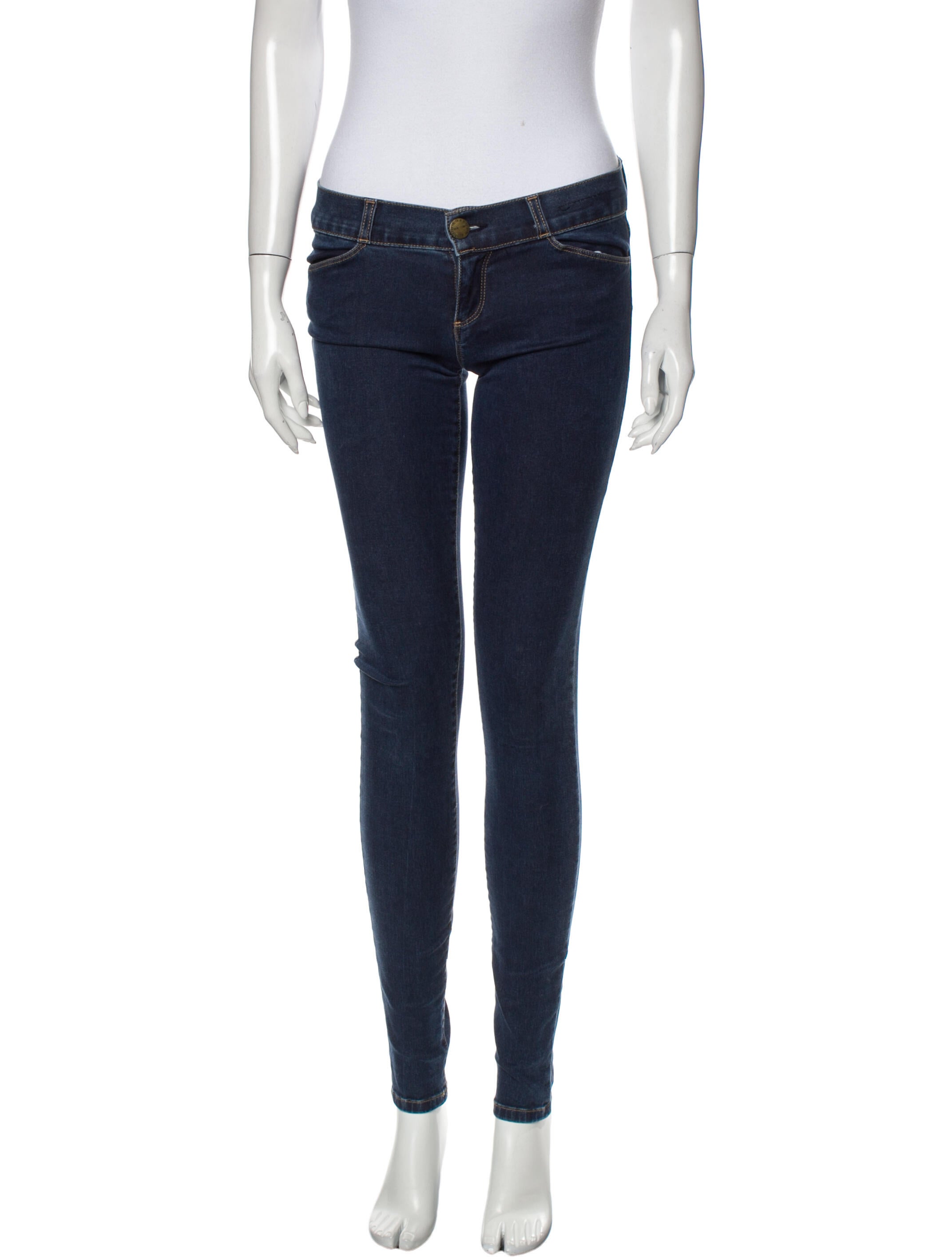Current/Elliott Low-Rise Skinny Leg Jeans