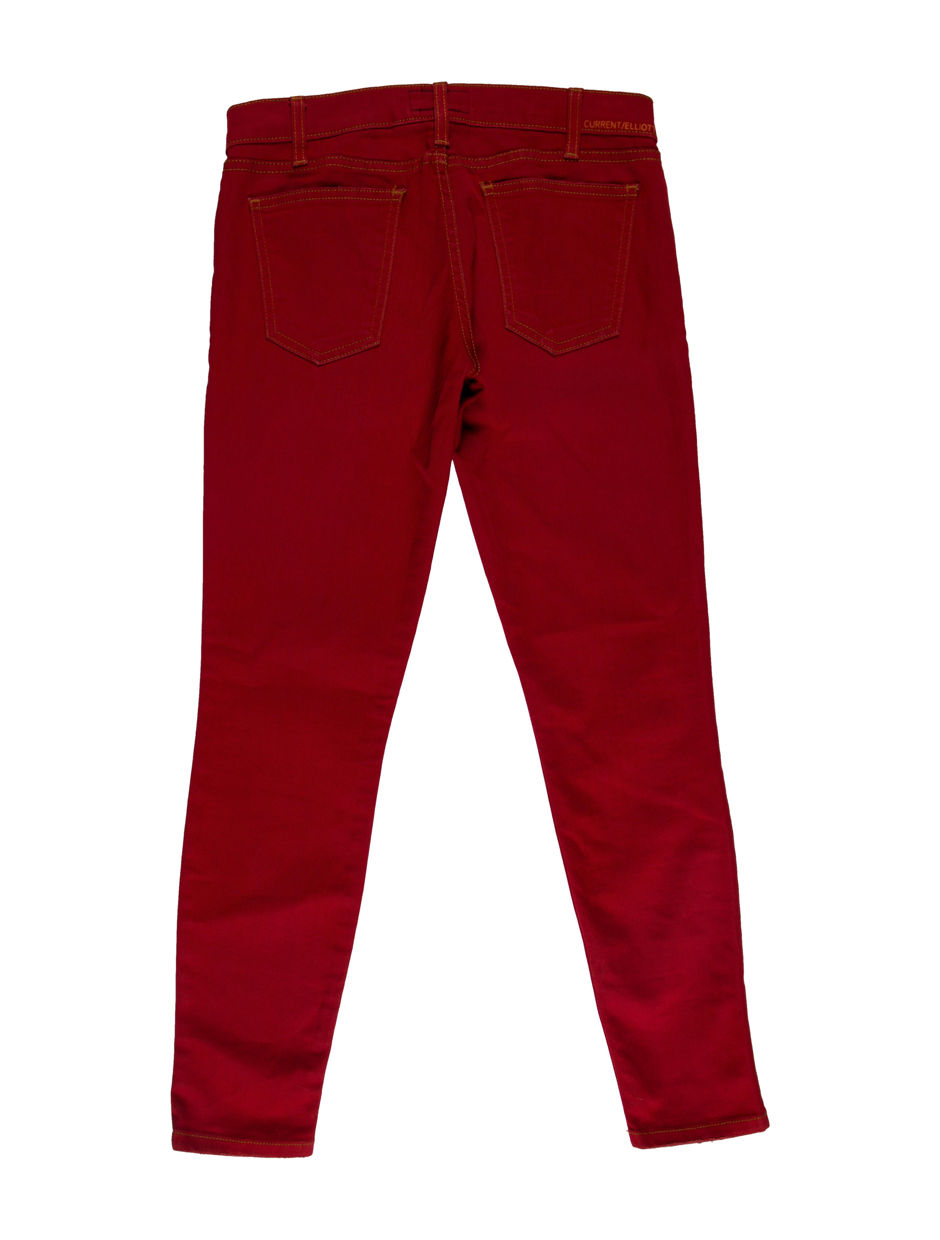 Current/Elliott Low-Rise Skinny Leg Jeans