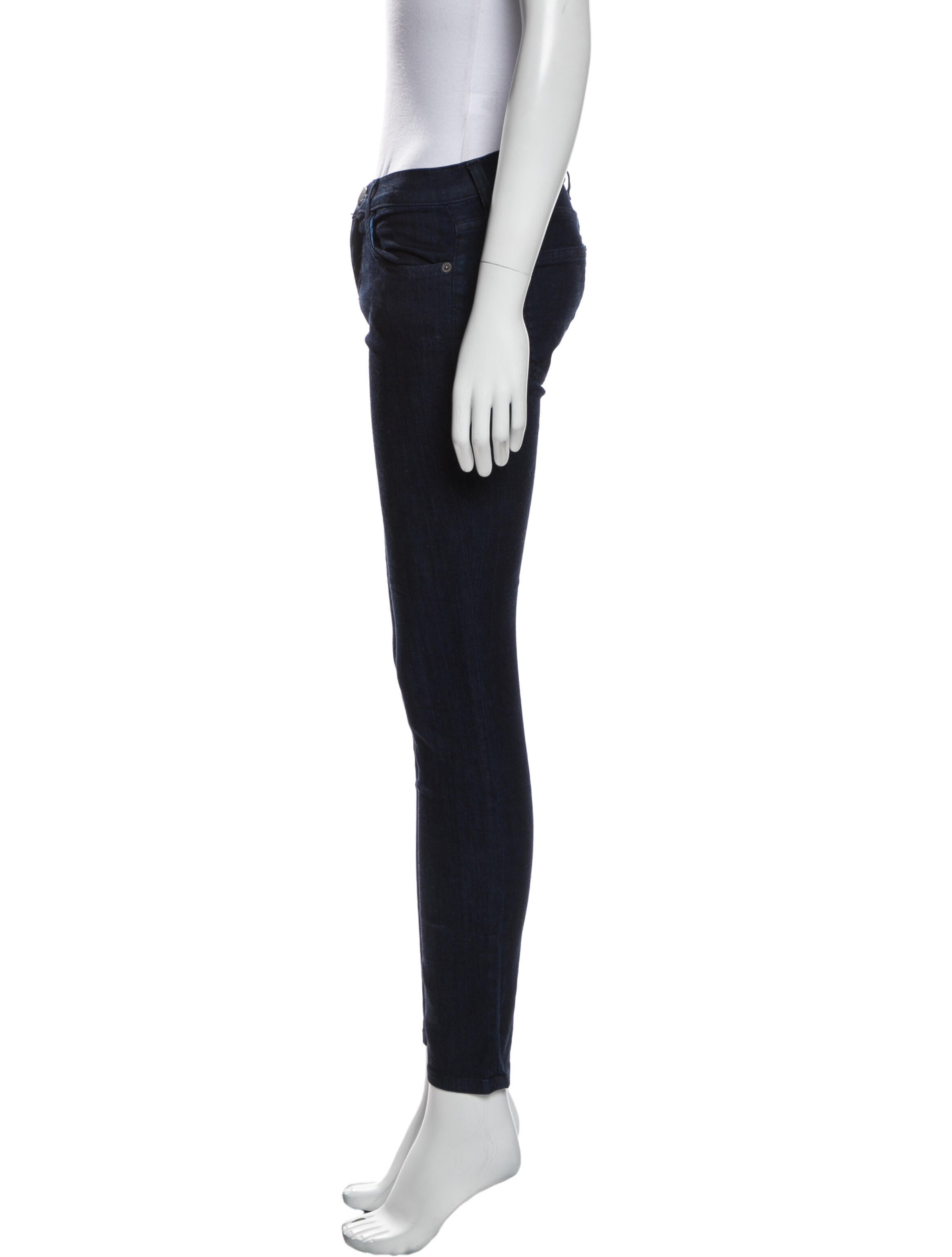 Current/Elliott Mid-Rise Skinny Leg Jeans