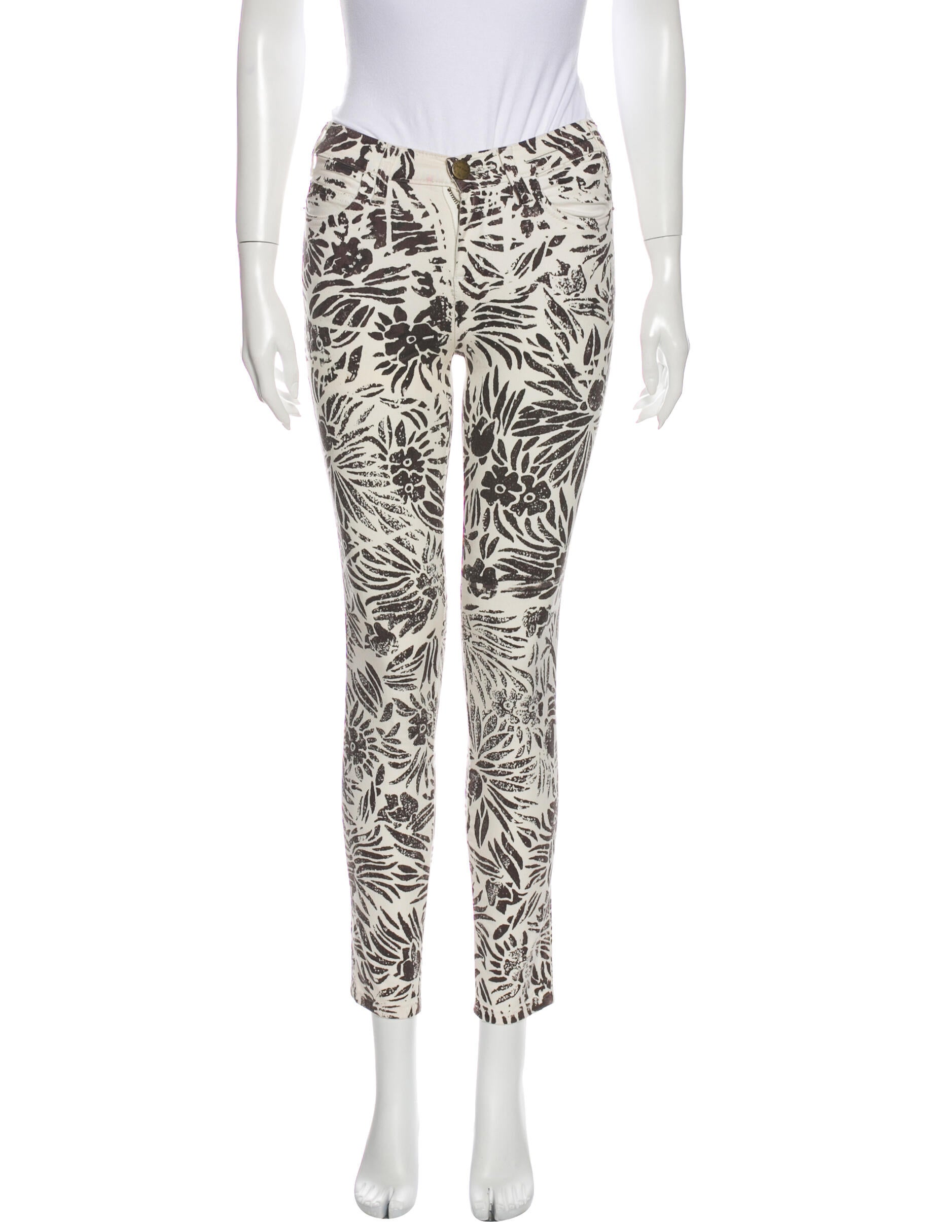 Current/Elliott Mid-Rise Skinny Leg Jeans