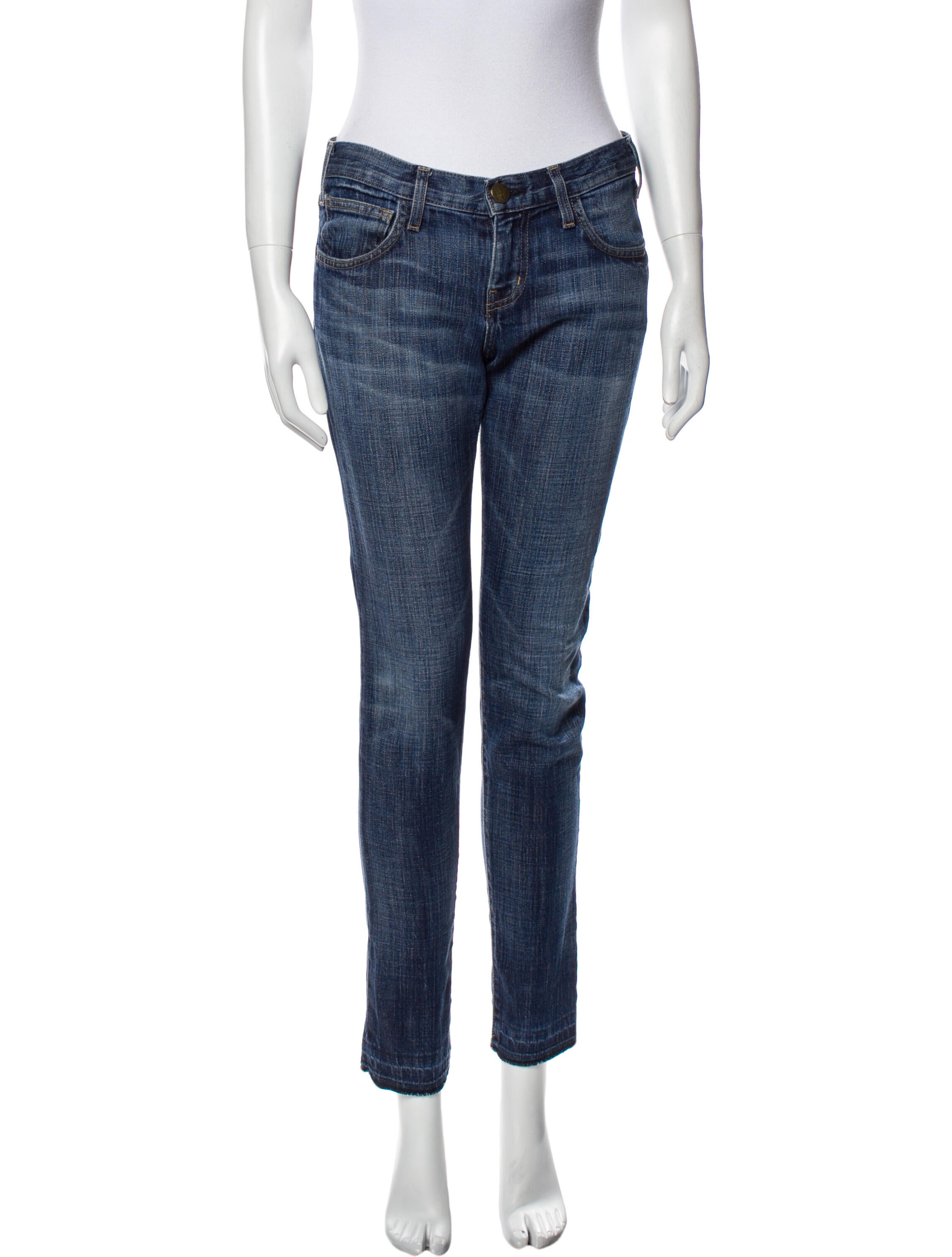 Current/Elliott Mid-Rise Skinny Leg Jeans