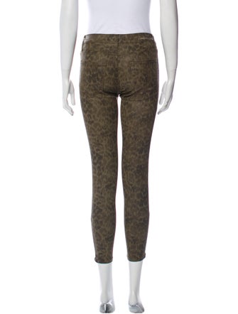 Current/Elliott Animal Print Skinny Leg Pants