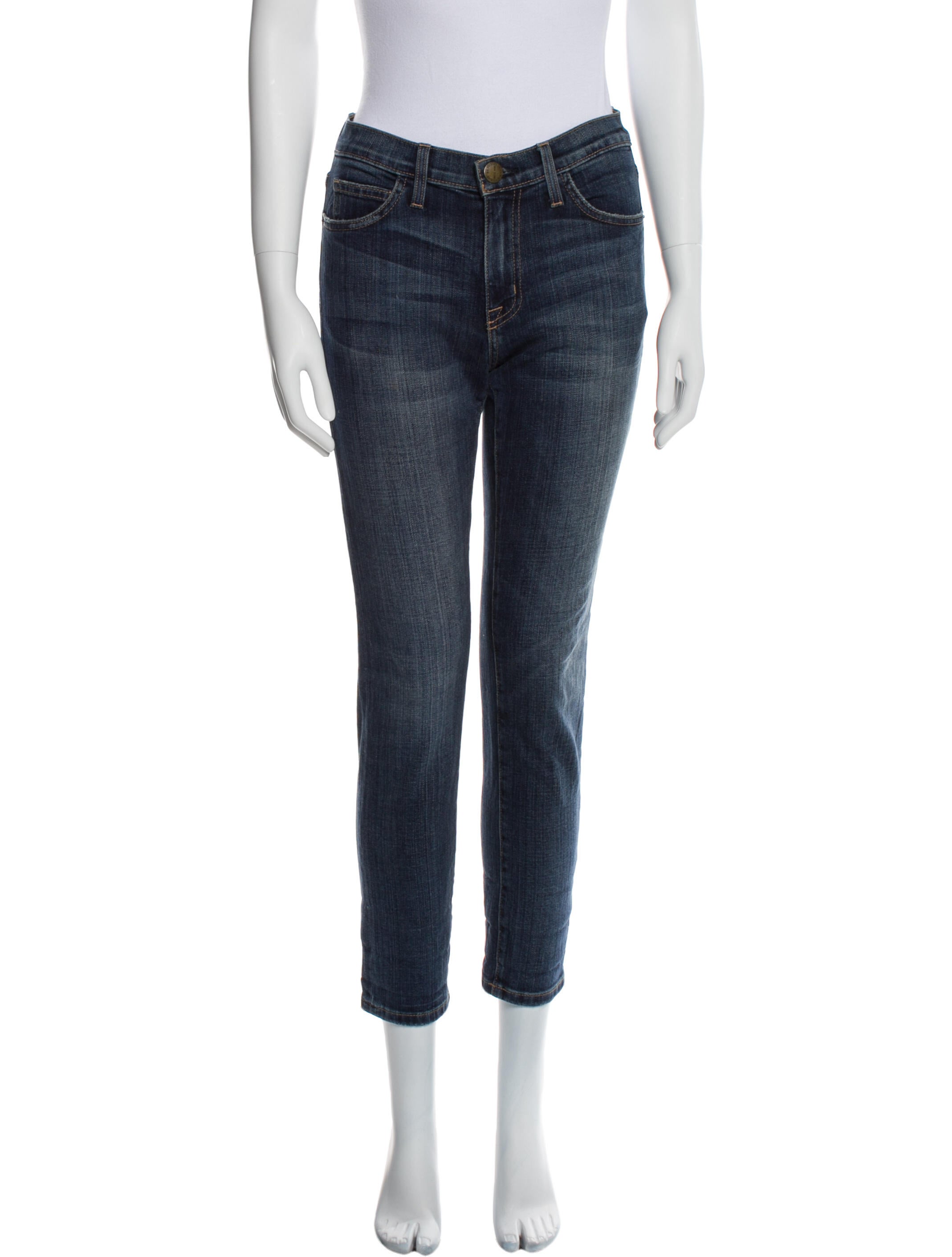 Current/Elliott Mid-Rise Skinny Leg Jeans