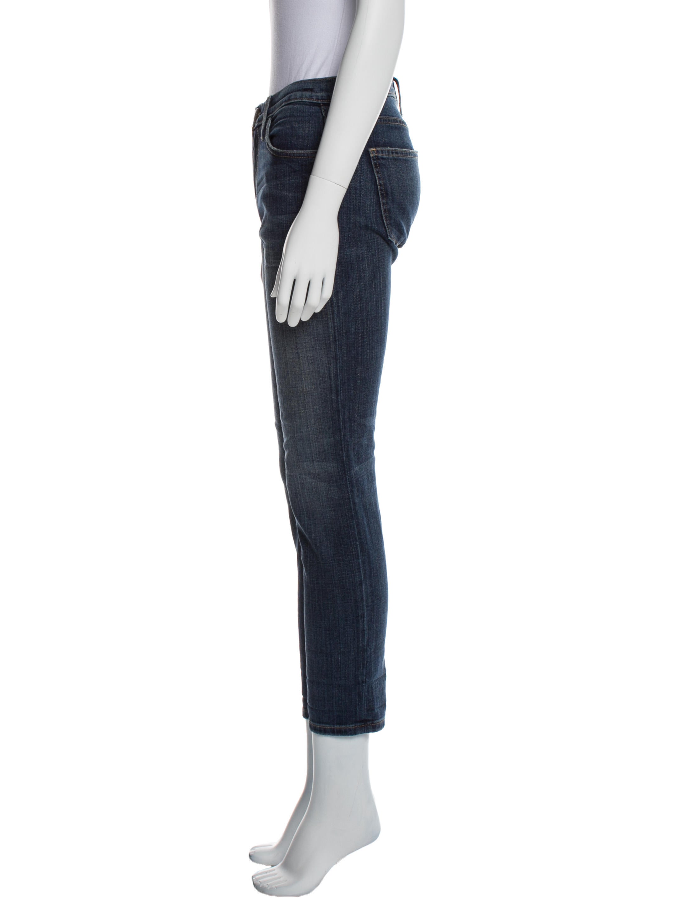 Current/Elliott Mid-Rise Skinny Leg Jeans