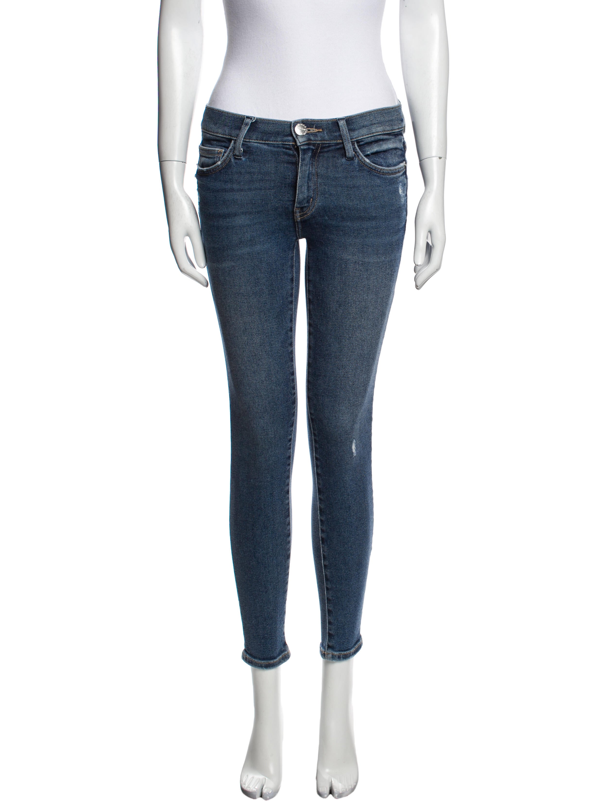 Current/Elliott Mid-Rise Skinny Leg Jeans