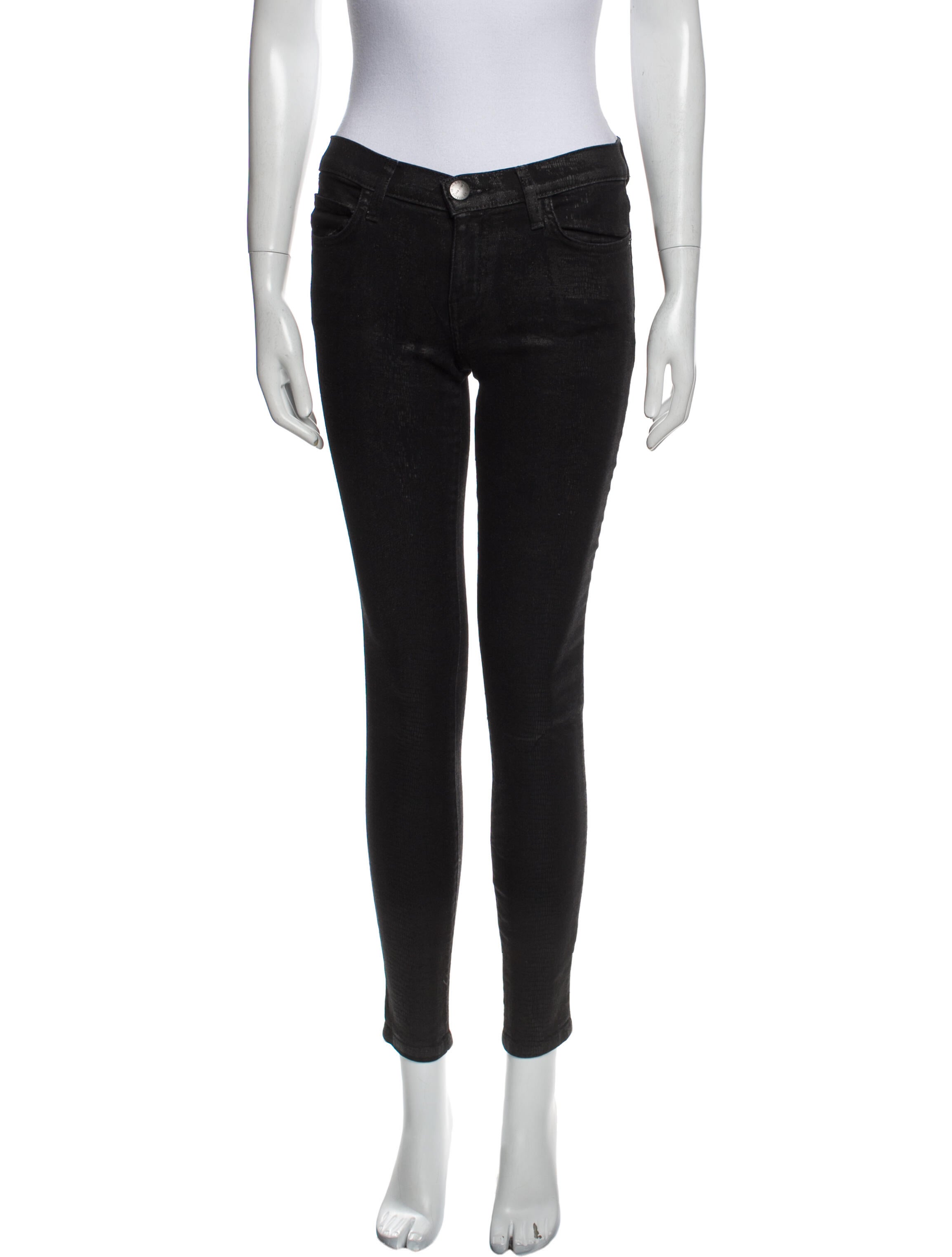 Current/Elliott Mid-Rise Skinny Leg Jeans