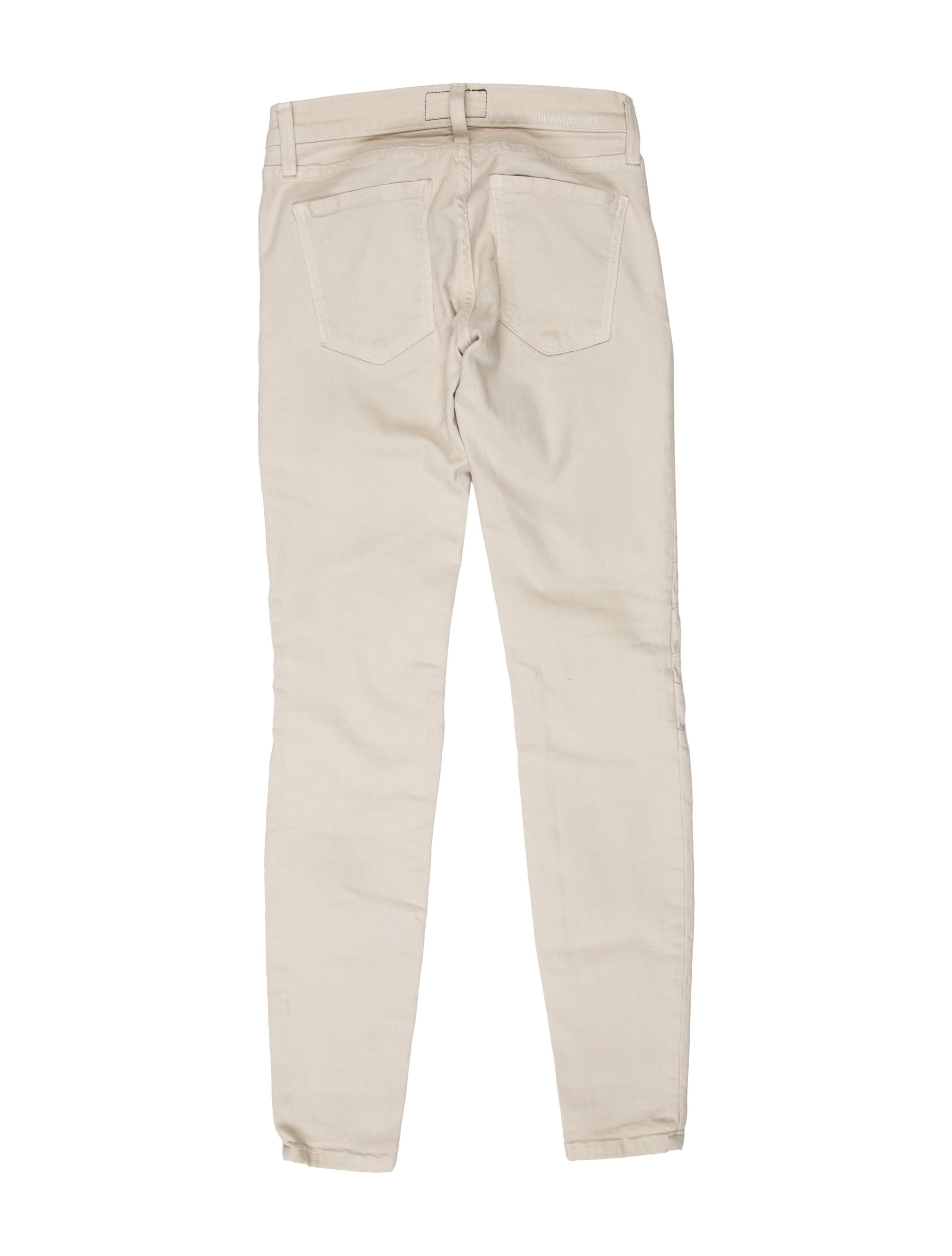 Current/Elliott Low-Rise Skinny Leg Jeans