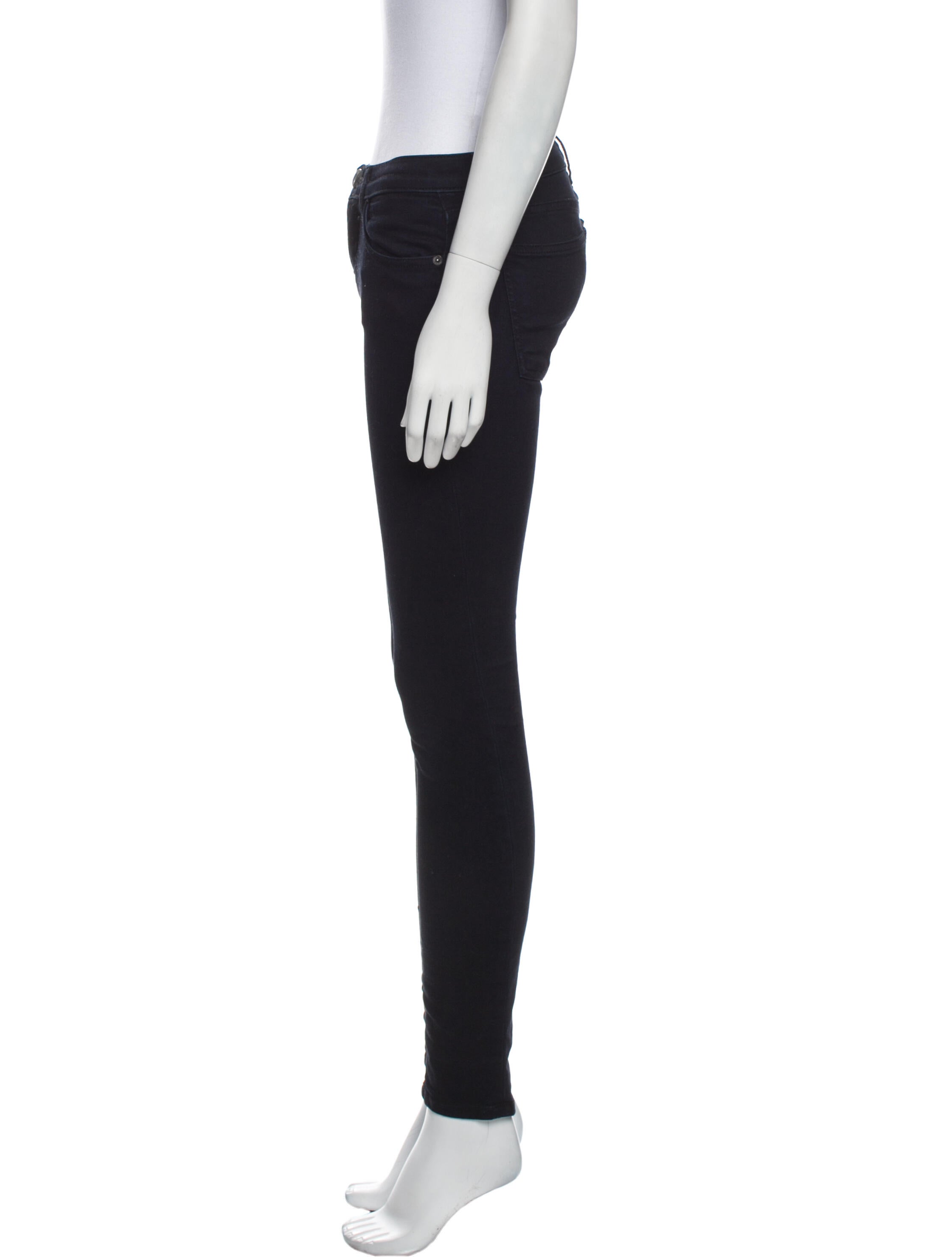 Current/Elliott Mid-Rise Skinny Leg Jeans