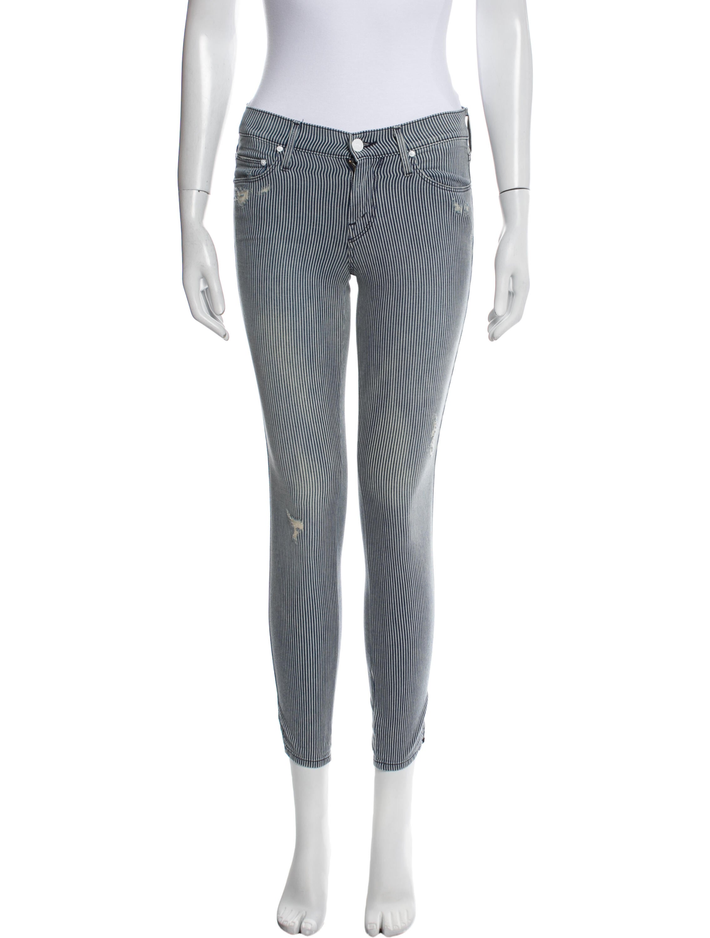 Current/Elliott Mid-Rise Skinny Leg Jeans