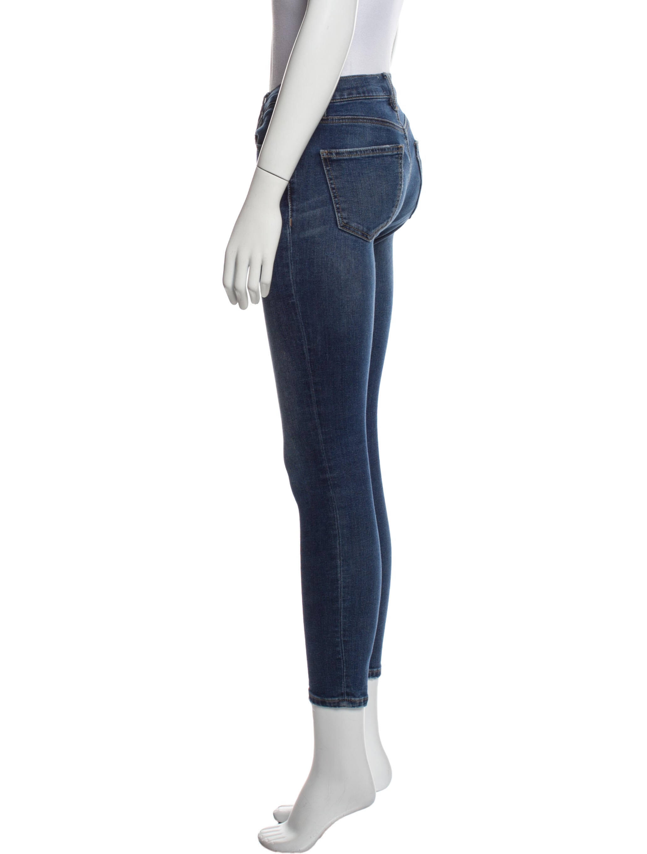 Current/Elliott Mid-Rise Skinny Leg Jeans