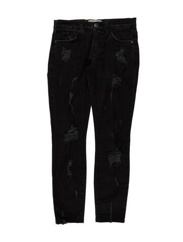 Current/Elliott Jeans The Stiletto Black Shredded Skinny Leg US 23 | XS