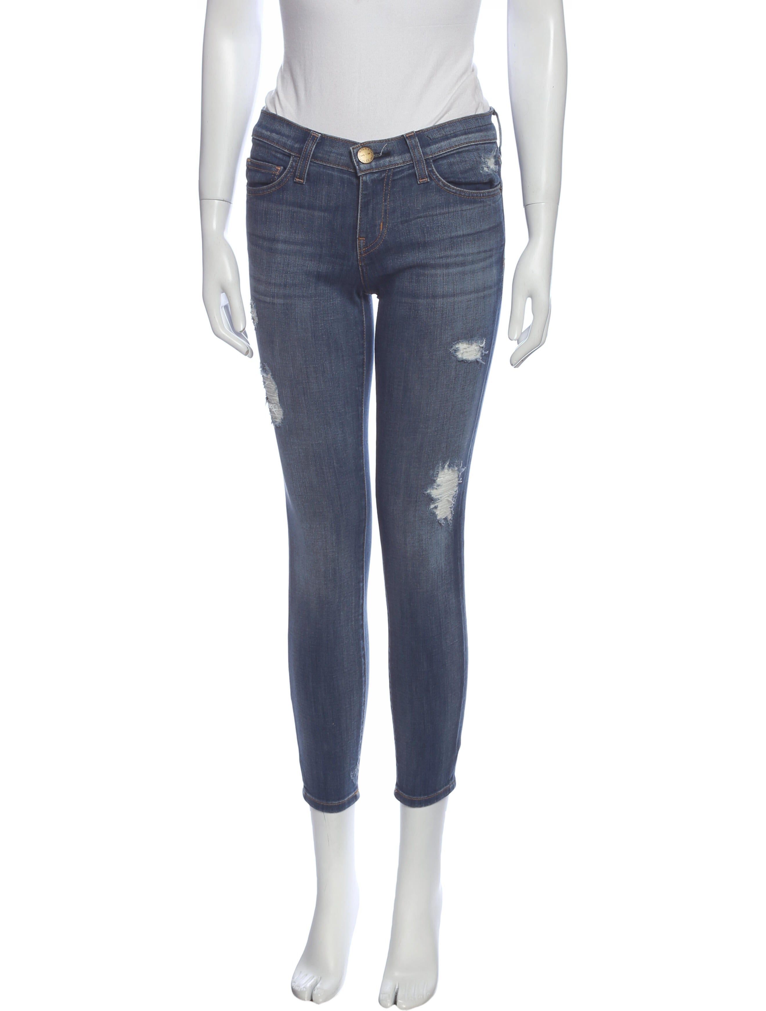 Current/Elliott Mid-Rise Skinny Leg Jeans
