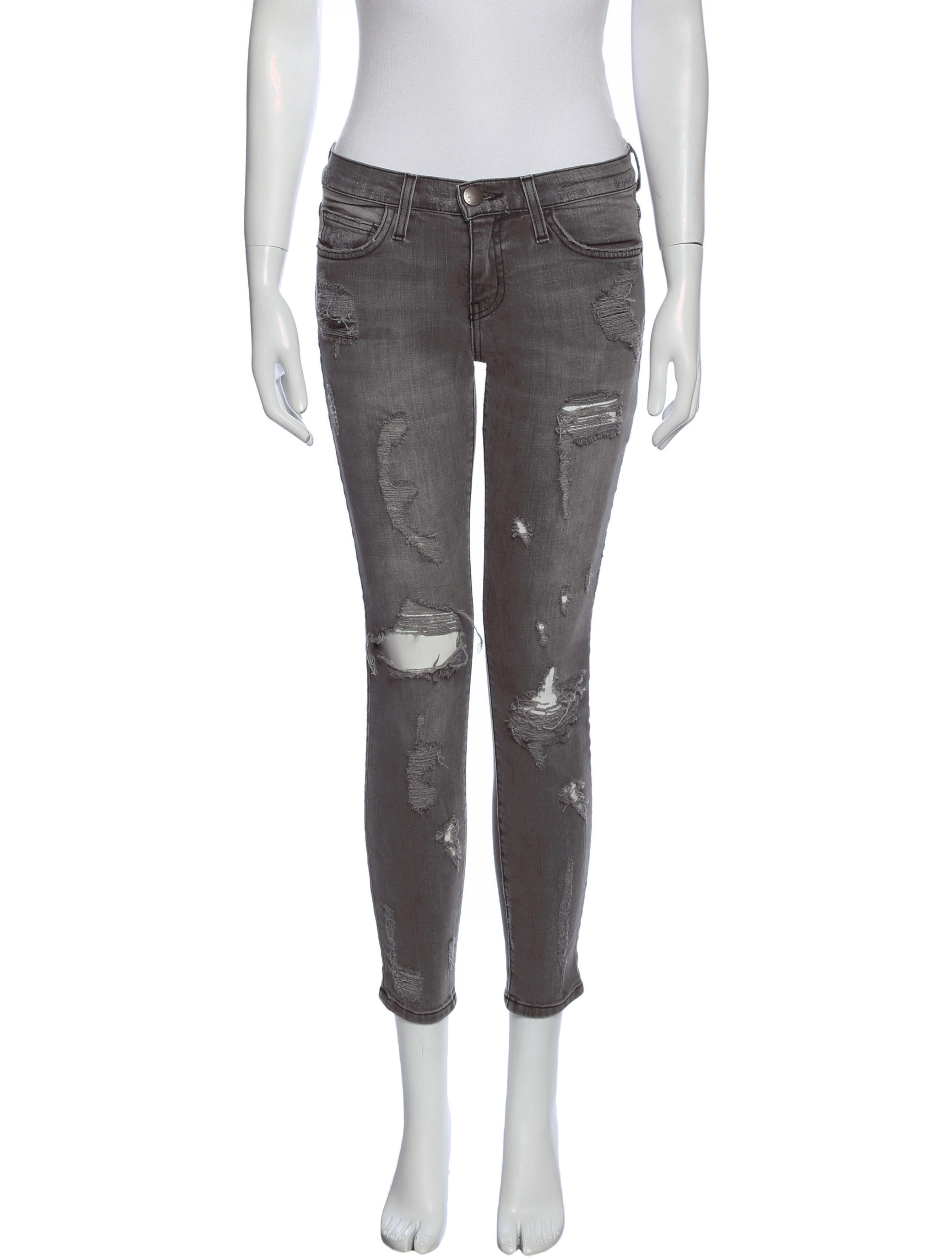 Current/Elliott Mid-Rise Skinny Leg Jeans