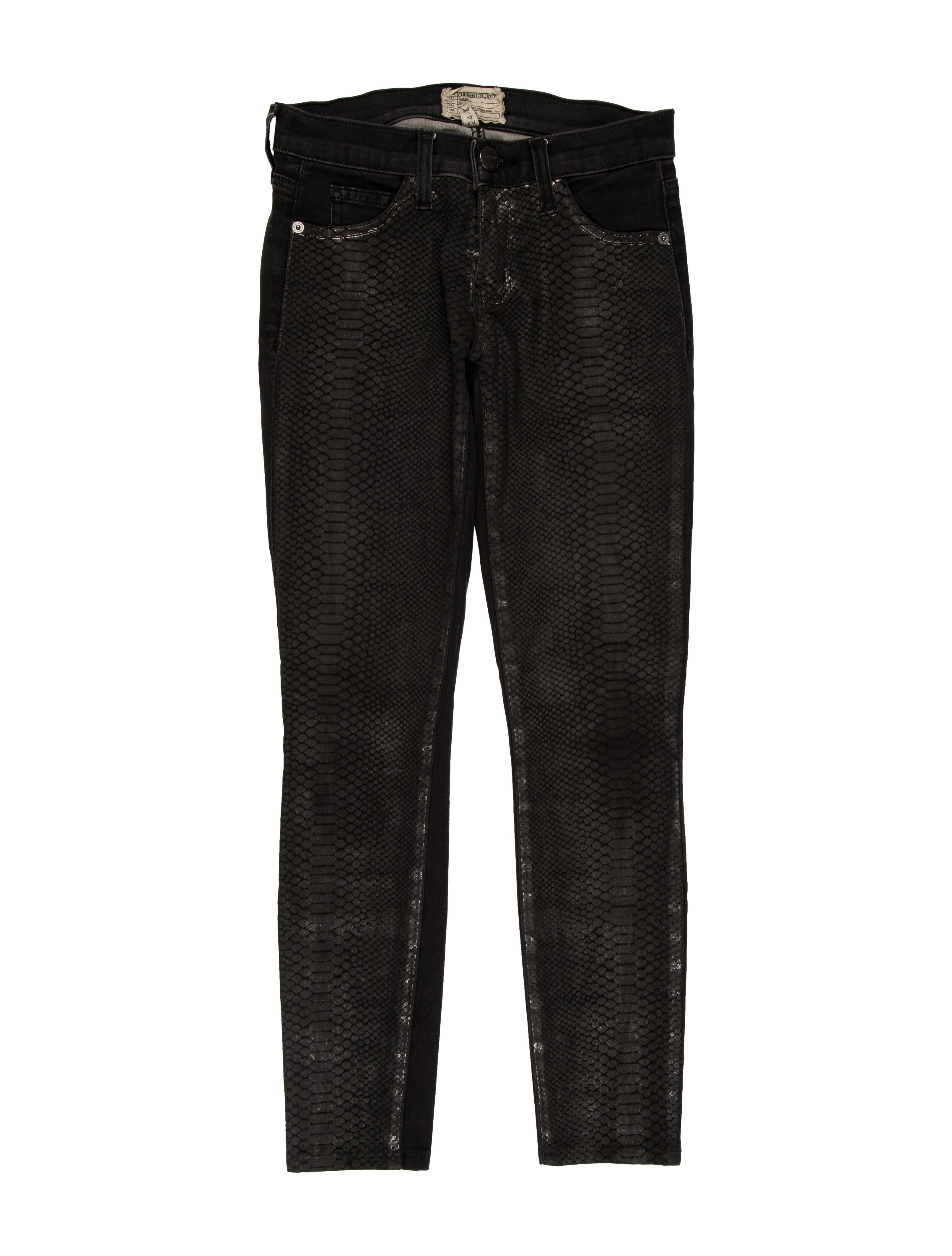 Current/Elliott Low-Rise Skinny Leg Jeans