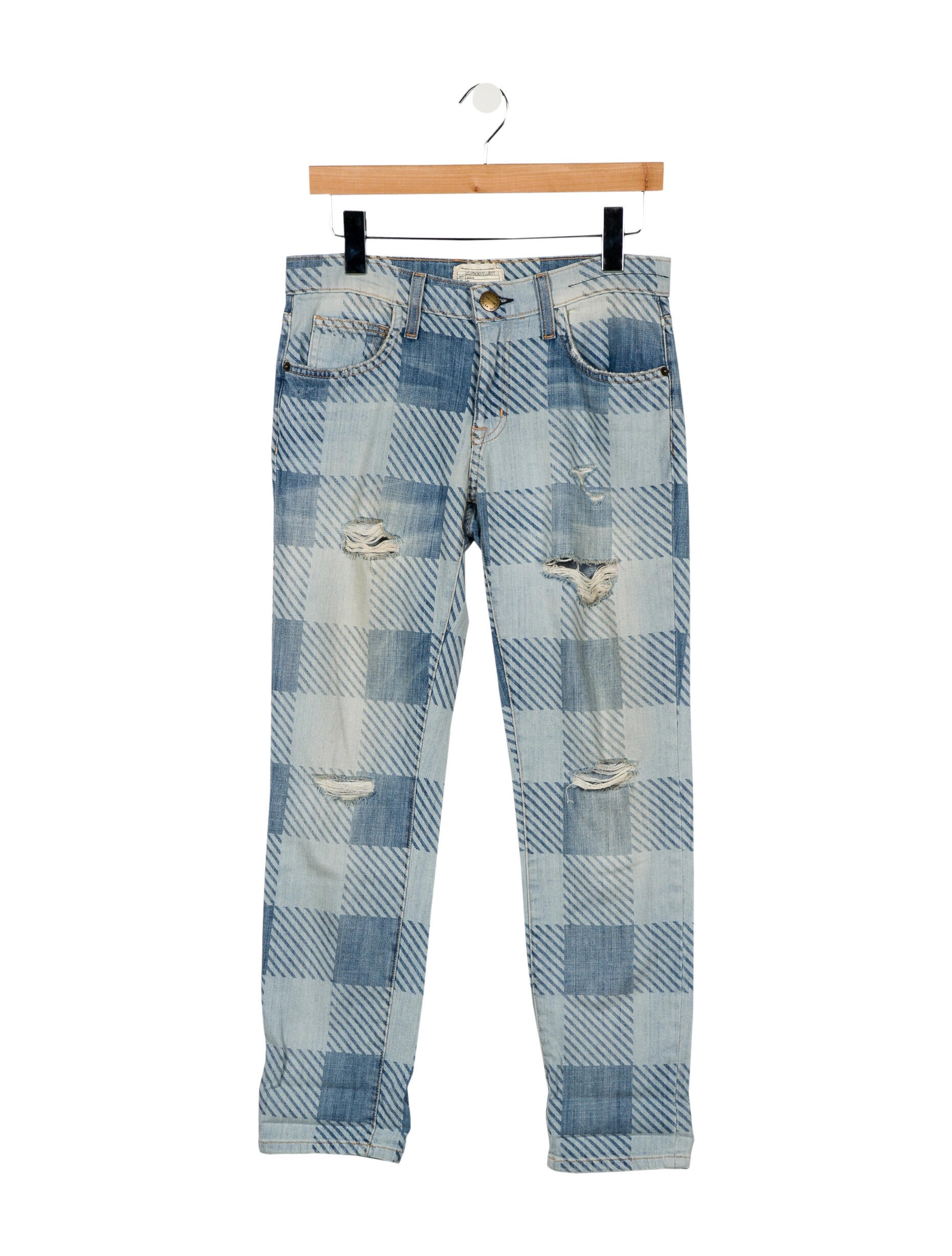 Current/Elliott Mid-Rise Skinny Leg Jeans