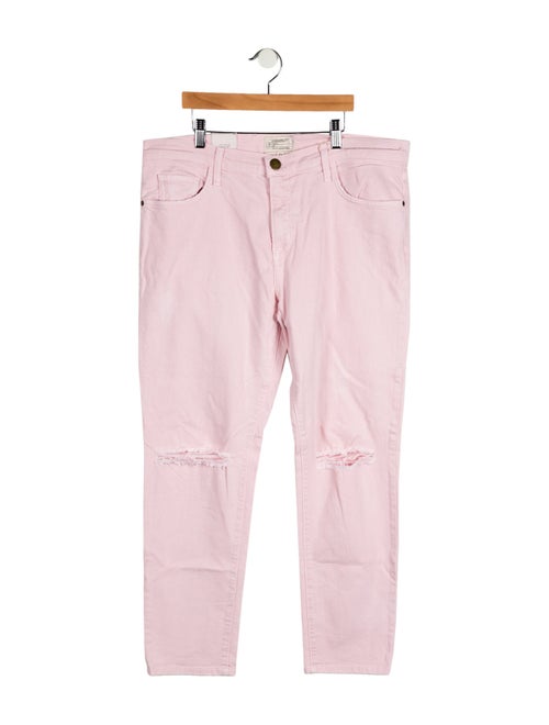 Current/Elliott Mid-Rise Straight Leg Jeans