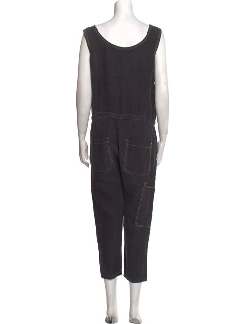 Current/Elliott Linen Scoop Neck Jumpsuit