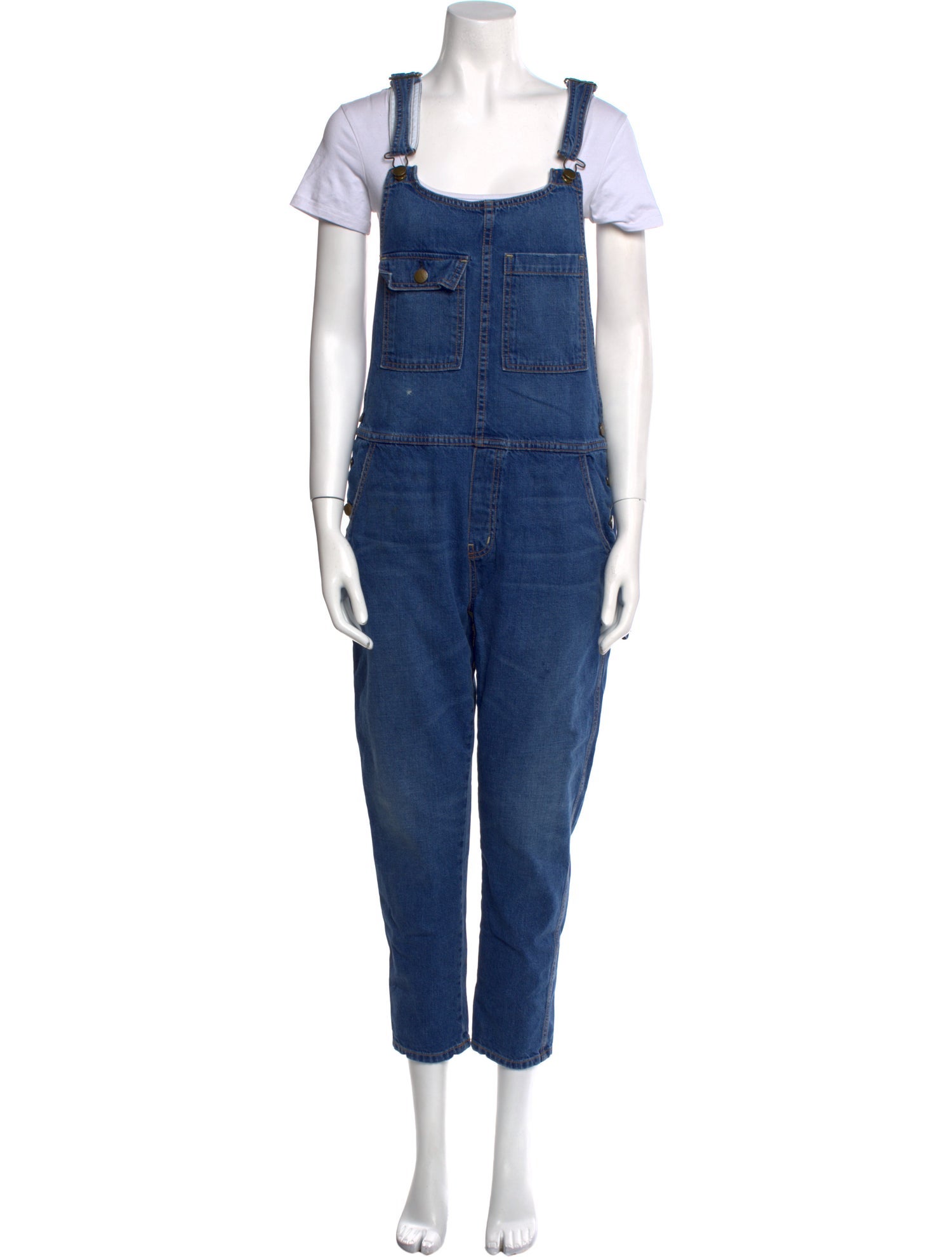 Current/Elliott Square Neckline Jumpsuit