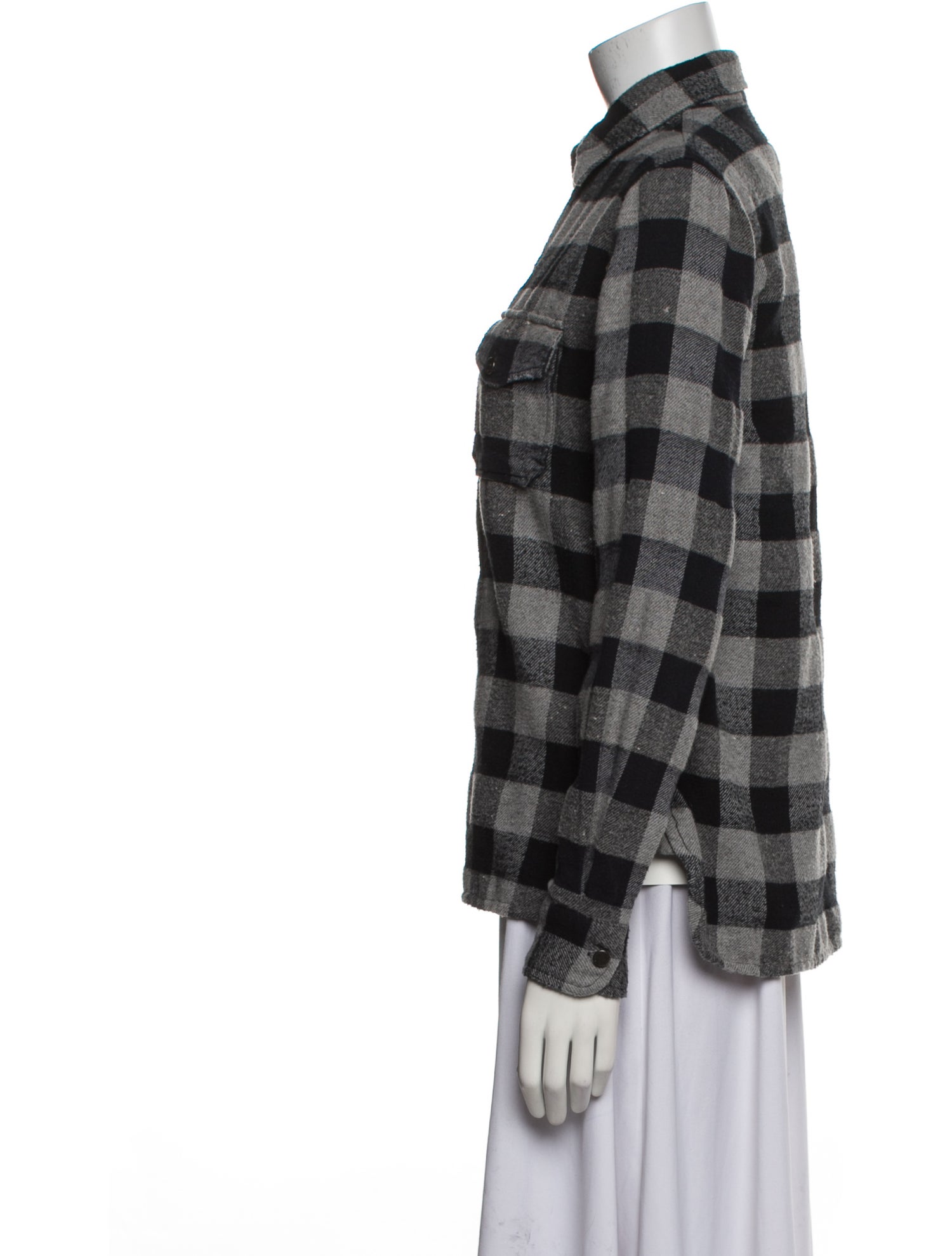 Current/Elliott Plaid Print Jacket
