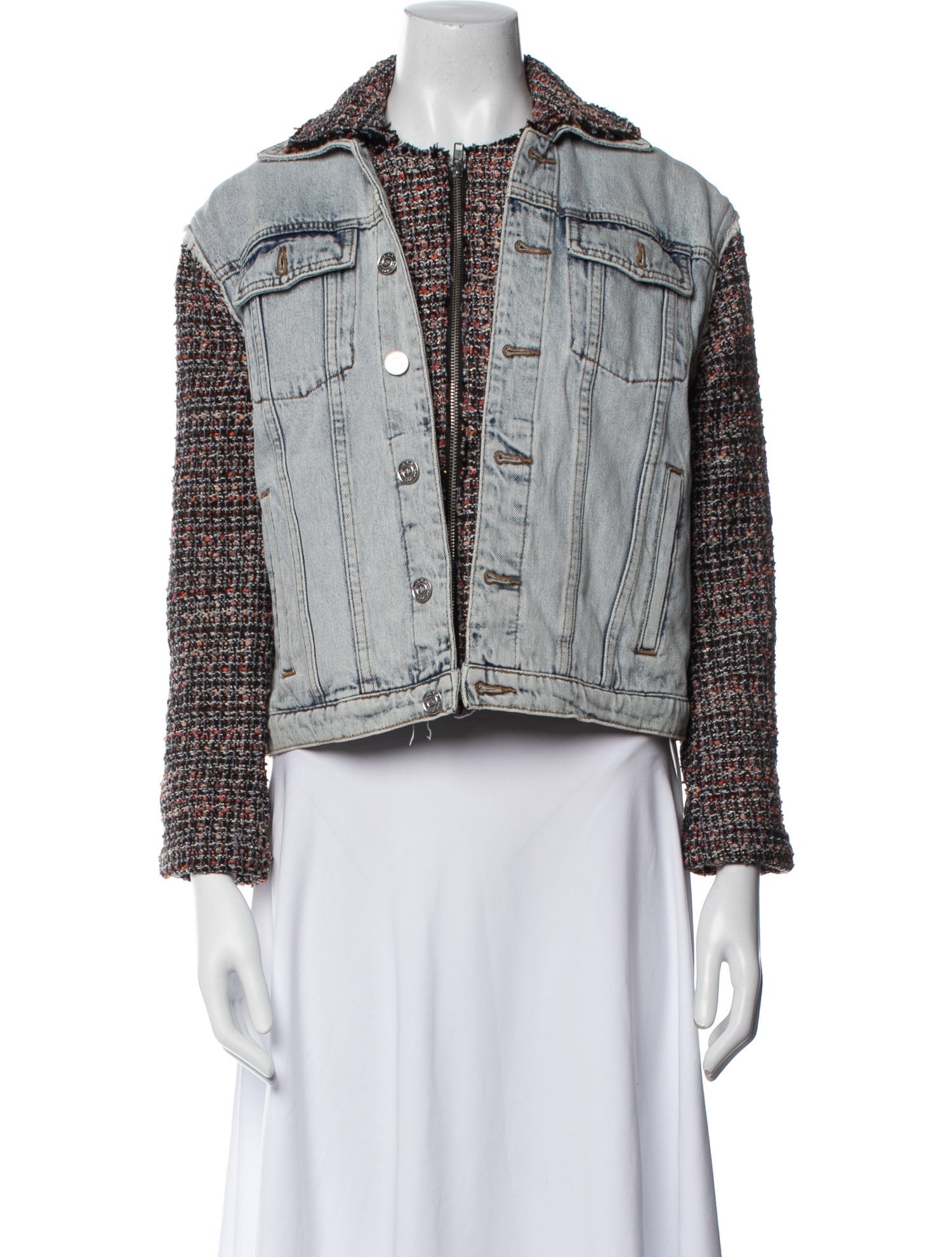 Current/Elliott Printed Denim Jacket