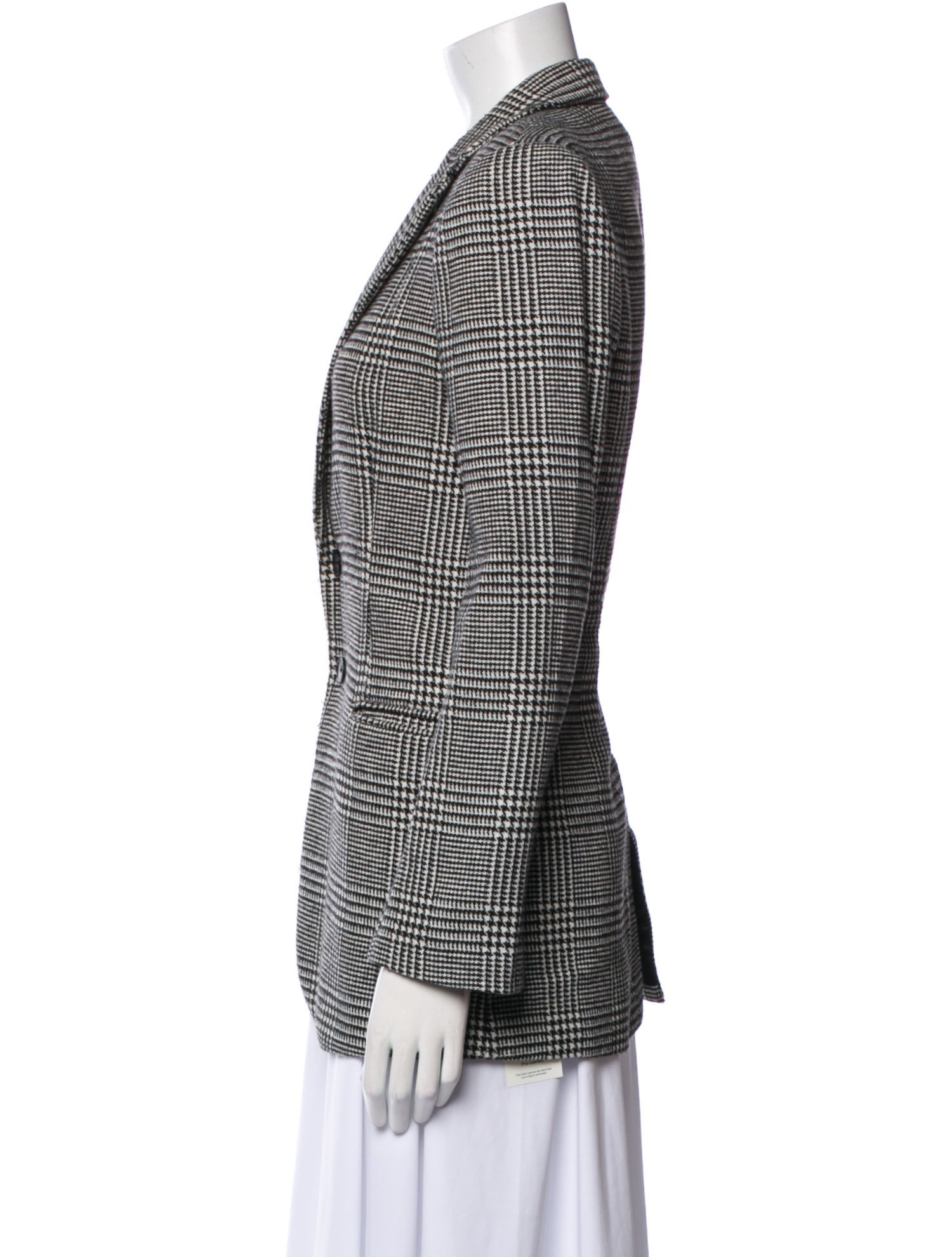 Current/Elliott Plaid Print Blazer